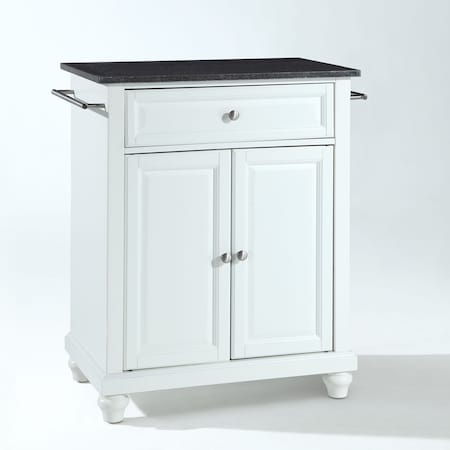 Crosley Cambridge Granite Top Portable Kitchen Island/Cart KF30024DWH