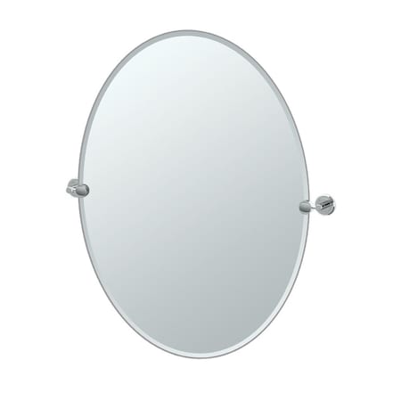 Gatco Latitude II 32" Frameless Oval Mirror Chrome 4249LG