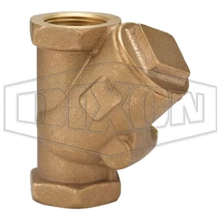 Dixon Check Valve, 1 in Nominal, FNPT End Style, Brass Body DSCV100
