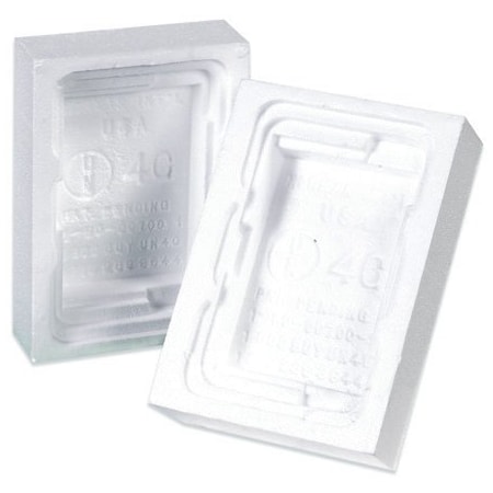 Partners Brand Foam Insert, 8.0625 in Length, 5.625 in Width, 2 in Height, Expanded Polystyrene, White, 160 PK HAZ1062