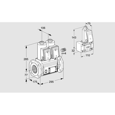 Honeywell Kromschroder Gas Solenoid Valve - Class A, 500 mbar, IP65, EN 161 Compliant KS88204386