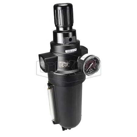 Dixon 1 in FILTER/REG, 1QT METAL BOWL, MANUAL DRA in,  B17-08MGMB