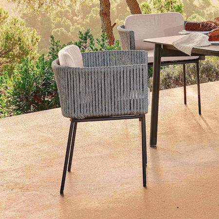 Skyline Design Boston Dining Armchair with Sunbrella Cushion 24157-LGFRD-CUSH