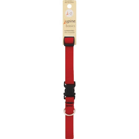 Lupine 3/4'' Traditional Solid Red 13 to 22'' Adjustable Collar 22502