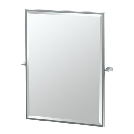 Gatco Bleu 32.5" Framed Rectangle Mirror, Chrome 4379FS