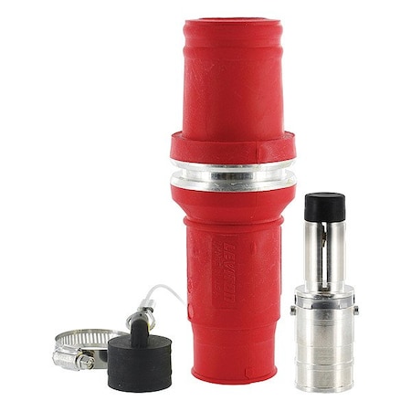 Leviton Single Pole Inline, 1,135 A, Male, Red 49M77-R