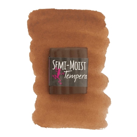 Jack Richeson Semi-Moist Tempera Cake, 1.62 x 1.87 x 0.50 in. - Brown 1569141