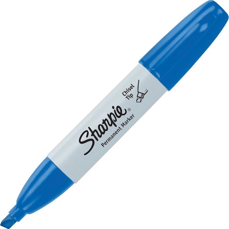 Sanford Blue Permanent Marker, Wide Chisel Tip 38203