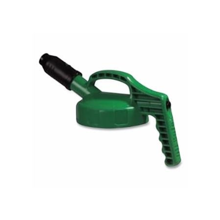 Oilsafe Stumpy Spout Lid, 1 in dia, Mid Green, Engineering Plastic 399-100505