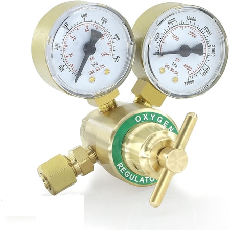 Star Tech Weld Oxygen Gas Regulator light Duty Cutting CGA540 Compatible with Victor SR150-540 313-OX