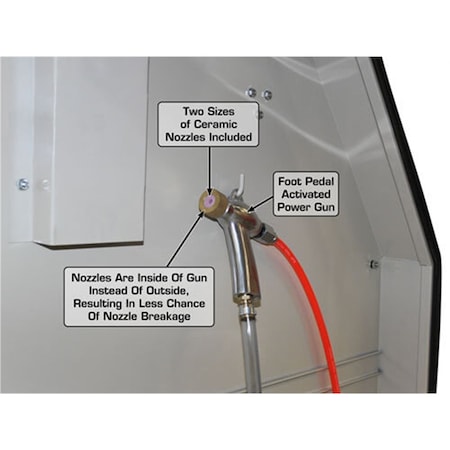 Atlas Automotive Equipment X-Large Sandblast Cabinet With Dual Doors & Vacuum SBC1200