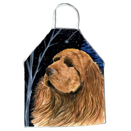 Carolines Treasures Starry Night Sussex Spaniel Apron - 27 x 31 in. SS8391APRON