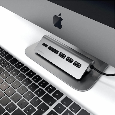 Satechi TYPE-C ALUMINUM USB HUB - CARD ST-TCHCRM