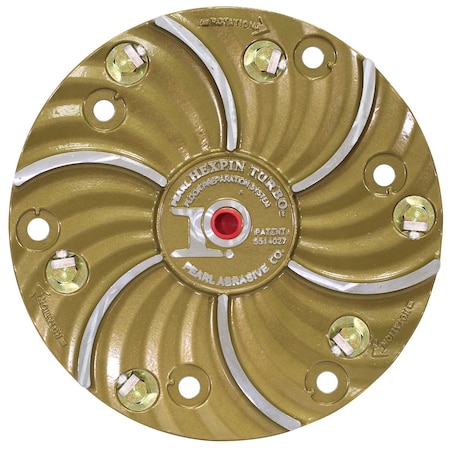 Pearl Hexplate 15in Plate with SuperClutch 6 Carbide Chips #4 HEX1706CBDCLT