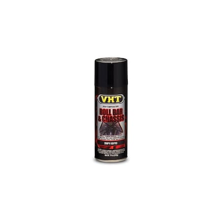 Dupli-Color VHT High Temperature Spray Paint, 11 oz Aerosol Can, Gloss Black, 30 min Touch, 1 hr Curing SP670