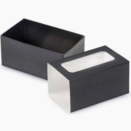 Nashville Wraps Black Macaron Cookie Box Set, 3.75x2.5x2, 10PK MCMBKM