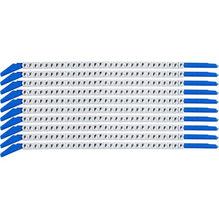 Brady ClipSleeve Wire Markers Size 13 Nylon 14 AWG - 14 AWG, F Pack of 300 Each, 300PK SCN13-F
