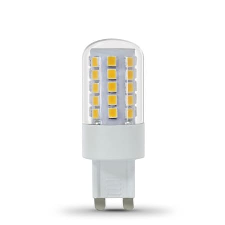 Feit Electric LED Bulb, Specialty, Wedge Lamp, 40 W Equivalent, G9 Lamp Base, Dimmable, Clear BPG940/830/LED