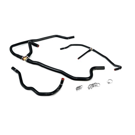 Hps Performance High Temp Reinforced Silicone Heater Coolant Hose Kit, Black,  57-1277H-BLK