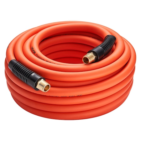 Vevor Air Hose 1/2 in x 50ft Hybrid Air Hose with 1/2 inch Solid MNPT Male Fitting HAH1250