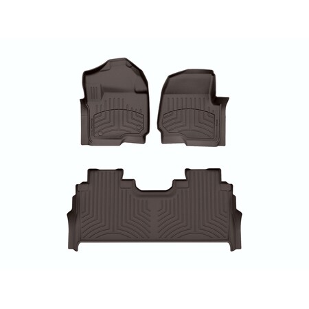Weathertech Cocoa, Front and Rear FloorLiner HP 471012-1-6IM