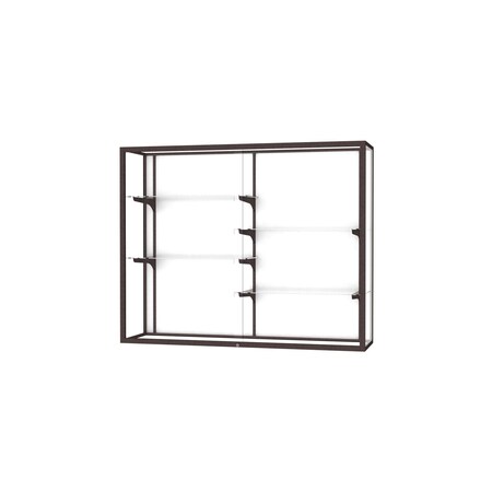 Ghent Champion Wall Case Display 60x48x16, White 2040-5-WB-BZ