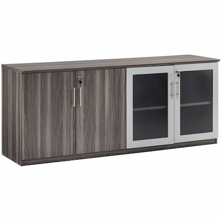 Mayline Low Wall Cabinet, Medina, Gray Steel MVLCLGS