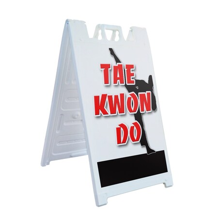 Signmission Tae Kwon Do, A-Frame & 2 Decals Installed, Heavy-Duty Plastic Frame SBHD-D-2436-Tae Kwon Do
