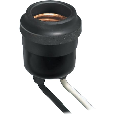 Leviton Weatherproof Medium Base Black Lamp Socket 001-55