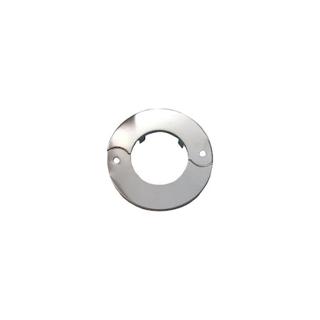 Larsen Supply Co. Floor & Ceiling Split Flange, Chrome Plated Brass, For 1-1/2 In. Iron Pipe 03-1561