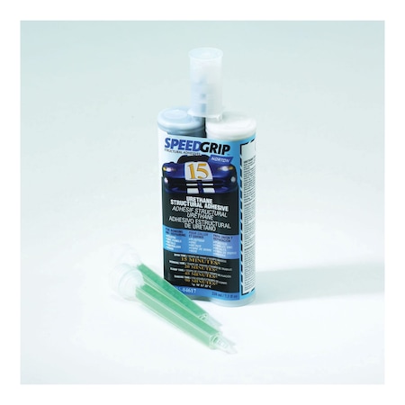 Norton Abrasives SPEEDGRIP 04617 Structural Adhesive, 220 mL, Liquid, Black, 1.288 at 70 deg F, 20 min Application 63642504617
