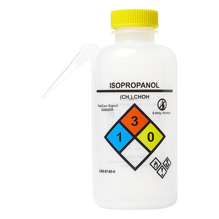 Zoro Select Wash Bottles, Plastic, Colorless, PK6 36-1004