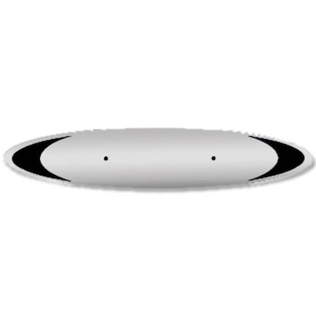 Replacement For Peterbilt 379 Year 2000 Stainless Steel Hood Logo Trim Ellipse Style Wcutout