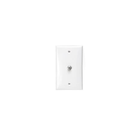 Leviton Standard Plastic Telephone Wall Jack, 6P4C, White 40981-WD
