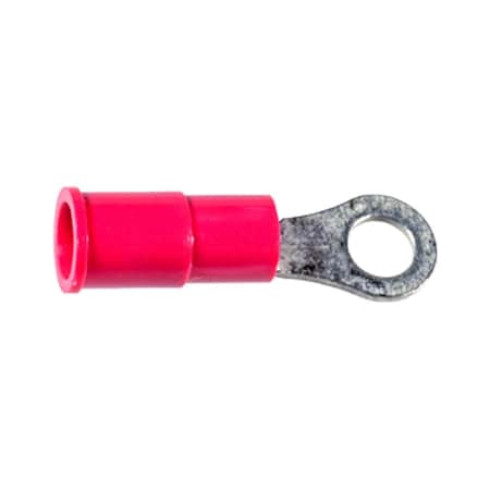 Auveco Vinyl Insulator Ring Term 22-18 Gauge Number 4-6 Stud., 100PK 5021