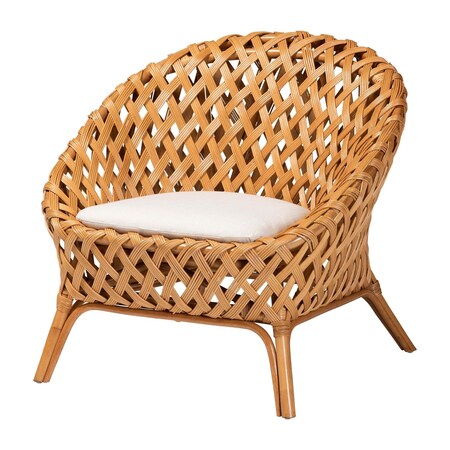 Bali & Pari Robista Bohemian Natural Rattan Accent Chair 250-13693-ZORO