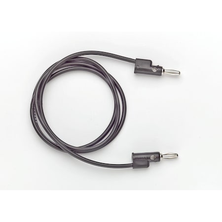 Pomona Electronics Banana Plug Patch Cord, 4ft., Black, 5000V B-4-0