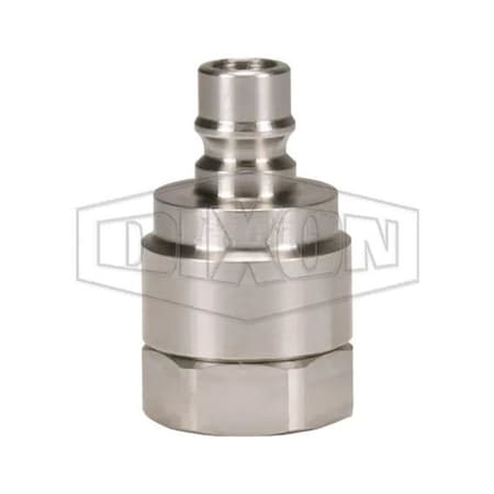 Dixon 1/4 V PLUG, 1/4 F-NPTF 316SS, EPDM P-V2F2-SS