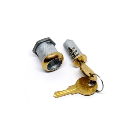 Compx Security Products Disc Cam Lock 7/8in Brass MFW23078B-KA217