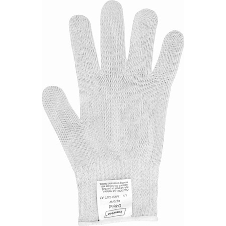 Ironwear 10 Gauge Seamless HPPE A7 Cut Resistant Knit Glove, White, Large 4970-W-LG