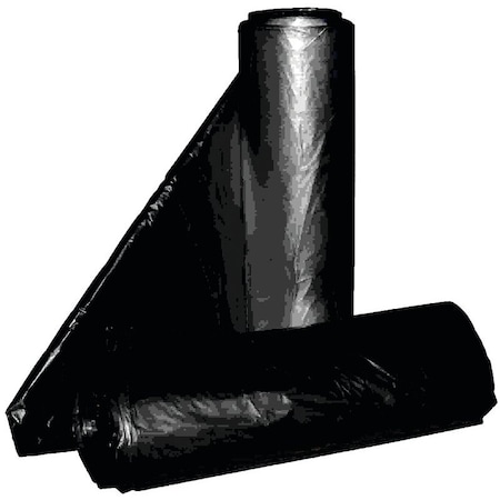 Aluf Plastics RL Royal Crown Top Liner, 55 to 60 gal Capacity, Metalocene Blend, Black RCT-60XX