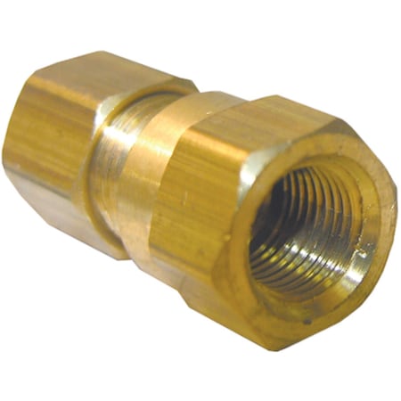 Westlake Pipe & Fittings 1/4'' Cx1/8'' FPT Brass Compression Adapter 17-6611