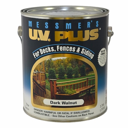 U.V. Plus 1 Gal MS-603 Dark Walnut Oil-Based Semi-Transparent Stain MS-603