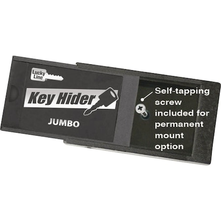 Lucky Line Black Jumbo Magnetic Key Hider 91501