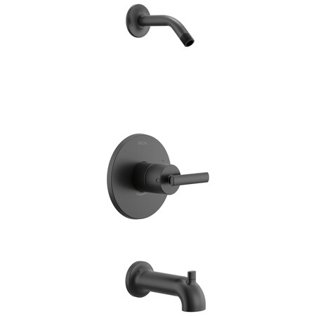 Delta Altado Monitor 14 Series Tub & Shower Trim - Less Head In Matte Black T14442-BLLHD