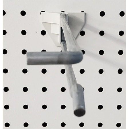 Auric Trion Galvanized Silver Peg Hook with Back Plate - 2.19 x 2.23 x 12 in. AU3327971