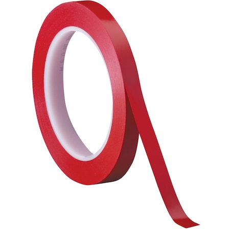 3M 1/4in x 36 yds. Red Vinyl Tape 471, 144PK T961471R