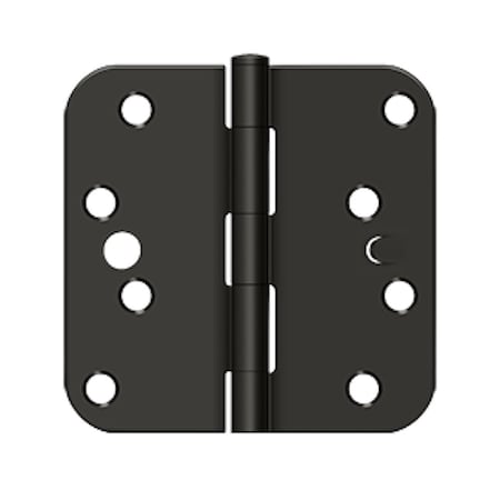 Deltana 4x4x5/8 Radius Hinge Security, Oil Rubbed Bronze Finish S44R5BK10B-S