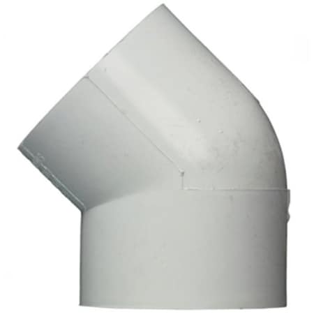 Charlotte Pipe And Foundry PVC 023091600HA 2 IN 45 DEG ELBOW SCH40 PVC SXS PVC 02309  1600HA