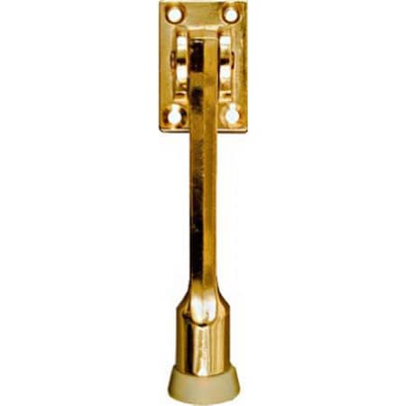 Greengrass N184-218 5 in. Bright Brass Kick Down Door Stop GR585275